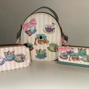 Bioworld Tea Party Bag Set with Pink Accents